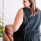 Me And My Gang Ruffle Hemline Sleeveless Top