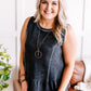 Me And My Gang Ruffle Hemline Sleeveless Top