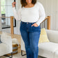 Judy Blue Front Seam Wide Leg Trouser Jeans