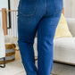 Judy Blue Front Seam Wide Leg Trouser Jeans