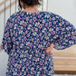 Dearest Dreamer Peplum Top in Navy Floral