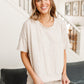 Deja Vu Top in Oatmeal