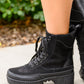 Desert Nights Lace Up Boots In Black