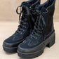 Desert Nights Lace Up Boots In Black