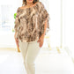 Desert Romance Animal Print Blouse