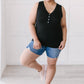 Desert Roses Tank in Black