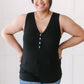 Desert Roses Tank in Black