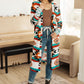 Desert Winter Aztec Print Long Cardigan