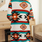 Desert Winter Aztec Print Long Cardigan