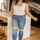 Destructive and Destroyed Medium Wash Jeans