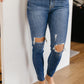 Destructive and Destroyed Medium Wash Jeans