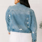Distressed Vibes Denim Jacket