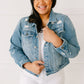 Distressed Vibes Denim Jacket