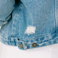 Distressed Vibes Denim Jacket