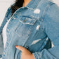 Distressed Vibes Denim Jacket
