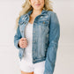 Distressed Vibes Denim Jacket