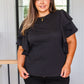 Don't Forget Me Ruffle Sleeve Top