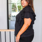 Don't Forget Me Ruffle Sleeve Top