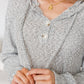 Don't Leave Me Waffle Knit Hoodie