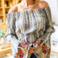 Don't Tempt Me Embroidered Blouse