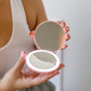 Double Take LED Compact Mirror in Pink