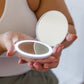 Double Take LED Compact Mirror in White