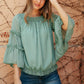 Dreaming Of Swiss Dots Top in Sage