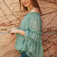 Dreaming Of Swiss Dots Top in Sage