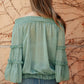 Dreaming Of Swiss Dots Top in Sage
