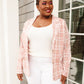 Dressed in Plaid Blazer In Pink