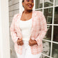 Dressed in Plaid Blazer In Pink
