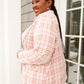 Dressed in Plaid Blazer In Pink