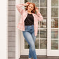 Dressed in Plaid Blazer In Pink