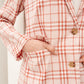 Dressed in Plaid Blazer In Pink