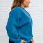 Drop Shoulder Sweatshirt In Teal