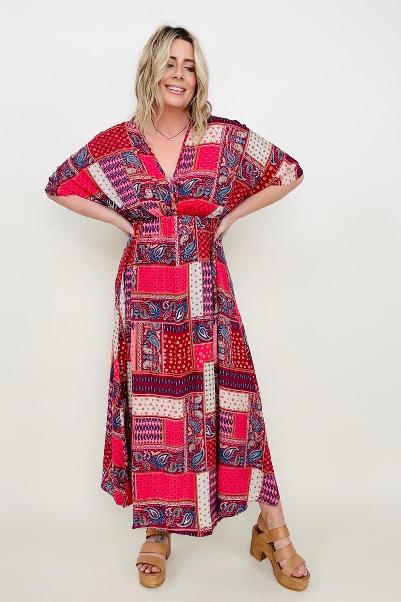Paisley Patchwork Maxi Dress