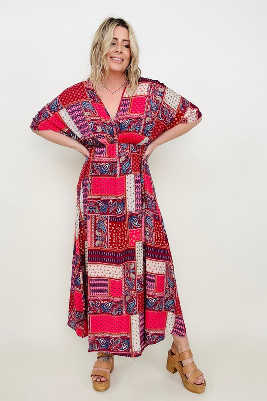 Paisley Patchwork Maxi Dress