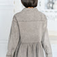 Earl Grey Button Up Long Sleeve Top