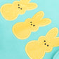 PREORDER: Embroidered Glitter Sweatshirt in Yellow Bunnies