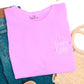 PREORDER: Embroidered Happy Easter Sweatshirt in Violet