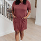 Easy Day Patch Pocket T-Shirt Dress