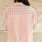 Easy to Please Plaid Color Block Top