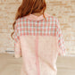 Easy to Please Plaid Color Block Top