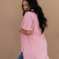 Can't Leave You Behind Tunic Dress- Pink