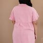Can't Leave You Behind Tunic Dress- Pink