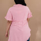 Can't Leave You Behind Tunic Dress- Pink