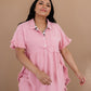 Can't Leave You Behind Tunic Dress- Pink