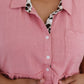 Can't Leave You Behind Tunic Dress- Pink