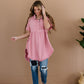 Can't Leave You Behind Tunic Dress- Pink