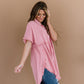 Can't Leave You Behind Tunic Dress- Pink